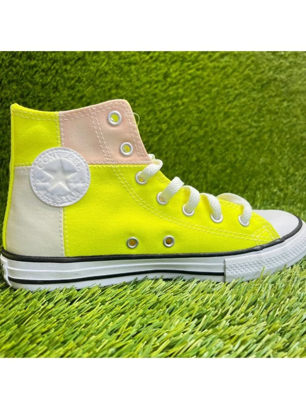 Converse Chuck Taylor All Star Hi Boys Size 3Y Yellow Athletic Shoes Sneakers